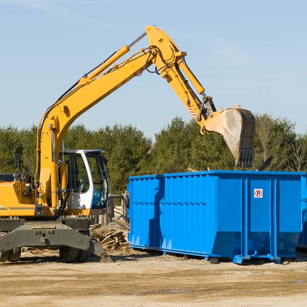 can i choose the location where the residential dumpster will be placed in Hustler Wisconsin